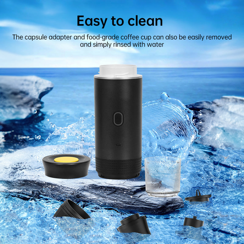 2025 cafetiere electrique portative Upgraded 3-in-1 Cordless Coffee Maker - 20Bar Portable for Car/Camping/Home, Capsule/Powder, USB Fast Heat