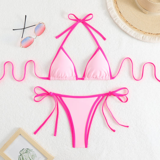 Bikini Nylon solid color women